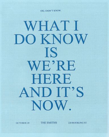 OH I DON'T KNOW/POSTER, 2014